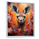 Popart Kangaroo Portrait - Kangaroo Wall Decor