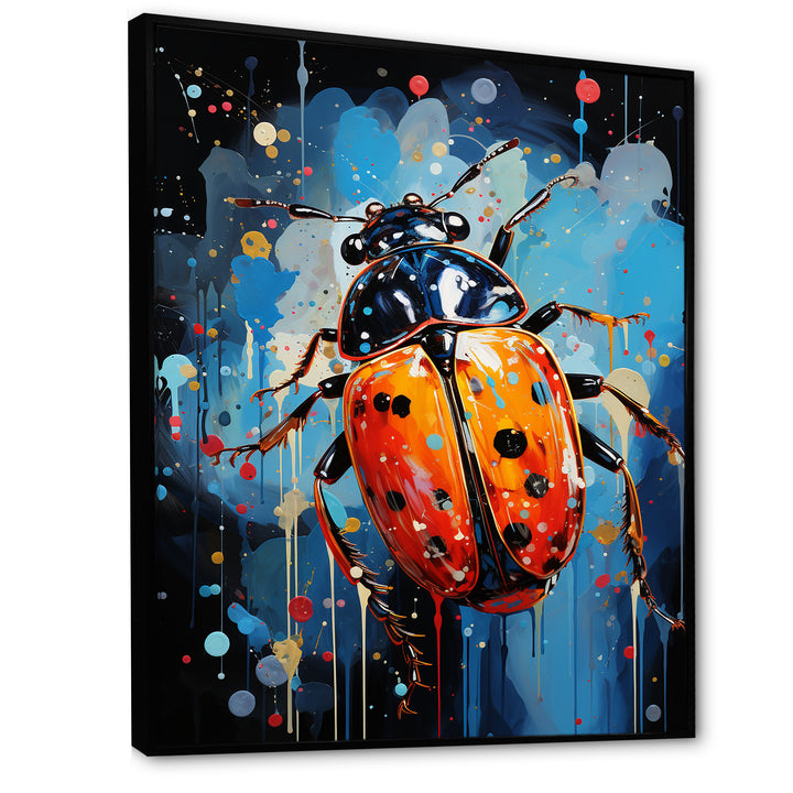 Spotlight On Ladybugs - Blue Ladybug Wall Art