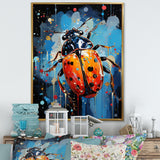 Spotlight On Ladybugs - Blue Ladybug Wall Art