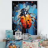 Spotlight On Ladybugs - Blue Ladybug Wall Art