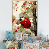 Cherry Lively Ladybug - Ladybug Home Decor Art