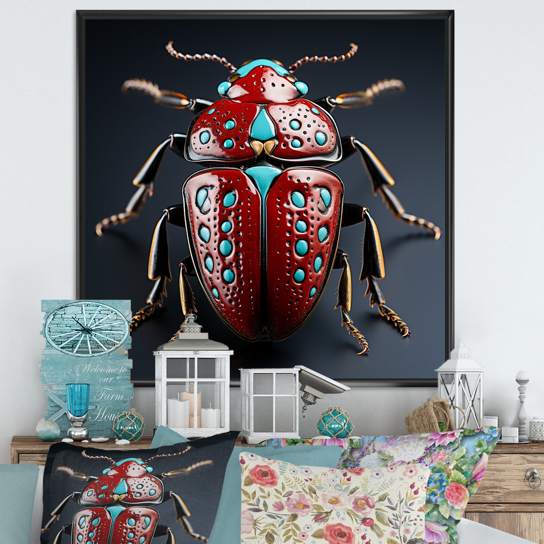 Mysterious Beetle Lullaby - Insects &amp; Bugs Canvas Wall Art