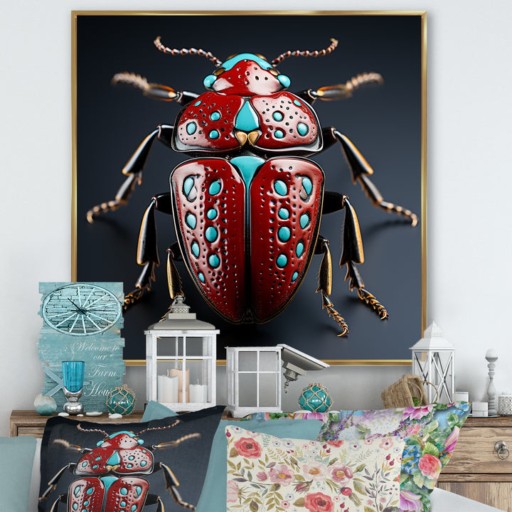 Mysterious Beetle Lullaby - Insects &amp; Bugs Canvas Wall Art