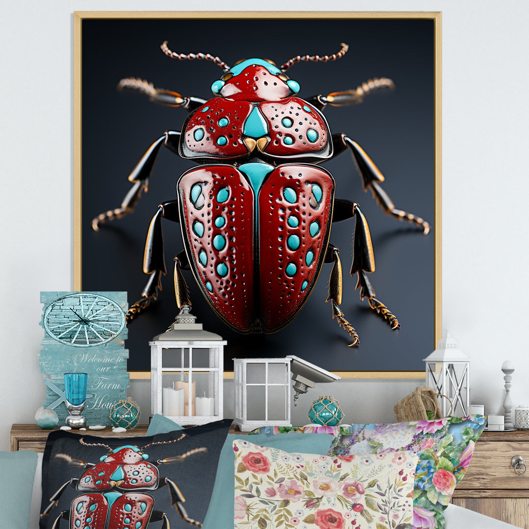 Mysterious Beetle Lullaby - Insects &amp; Bugs Canvas Wall Art