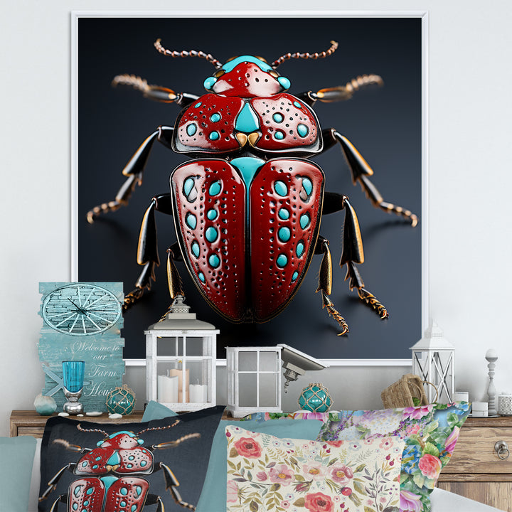 Mysterious Beetle Lullaby - Insects &amp; Bugs Canvas Wall Art