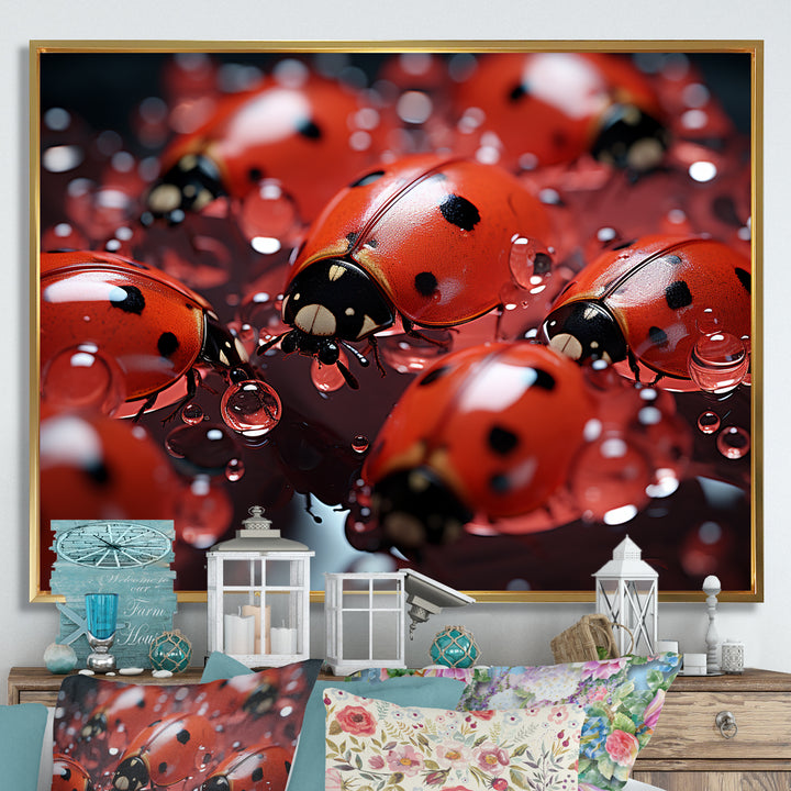 Dreamy Ladybug Reflections - Ladybug Wall Art Prints
