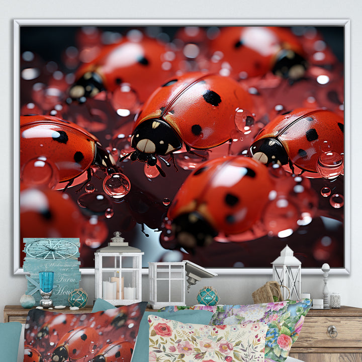 Dreamy Ladybug Reflections - Ladybug Wall Art Prints
