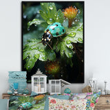 Emerald Ladybug Garden Domain - Green Ladybug Wall Art