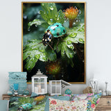 Emerald Ladybug Garden Domain - Green Ladybug Wall Art