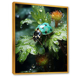 Emerald Ladybug Garden Domain - Green Ladybug Wall Art