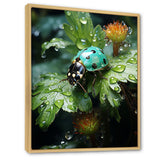 Emerald Ladybug Garden Domain - Green Ladybug Wall Art