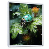 Emerald Ladybug Garden Domain - Green Ladybug Wall Art