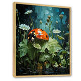 Ladybug S Blooming Emerald Garden - Red Ladybug Wall Art