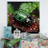 Enchanted Ladybug Forest - Ladybug Framed Canvas Art