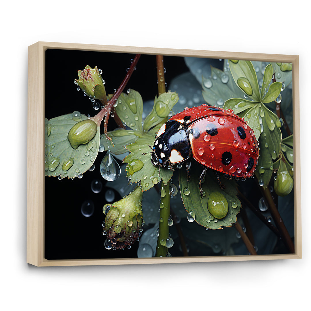 Rainy Ladybugs Lullaby - Ladybug Home Decor Art