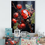 Ethereal Lady Bug Encounter - Ladybug Bedroom Wall Art