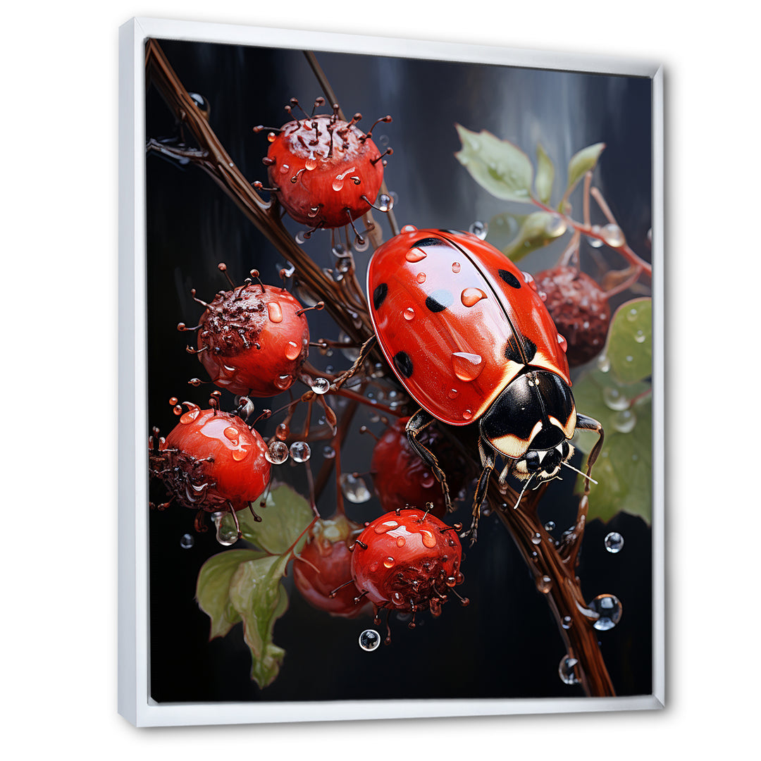 Ethereal Lady Bug Encounter - Ladybug Bedroom Wall Art