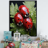 Tiny Ladybug Garden Guardians - Ladybug Canvas Wall Art