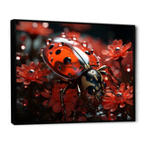 Red Floral Ladybug Metamorphosis - Ladybug Wall Art Prints