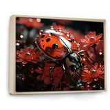 Red Floral Ladybug Metamorphosis - Ladybug Wall Art Prints