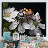Nature S Mystery Blooming Ladybug - Ladybug Wall Art Prints