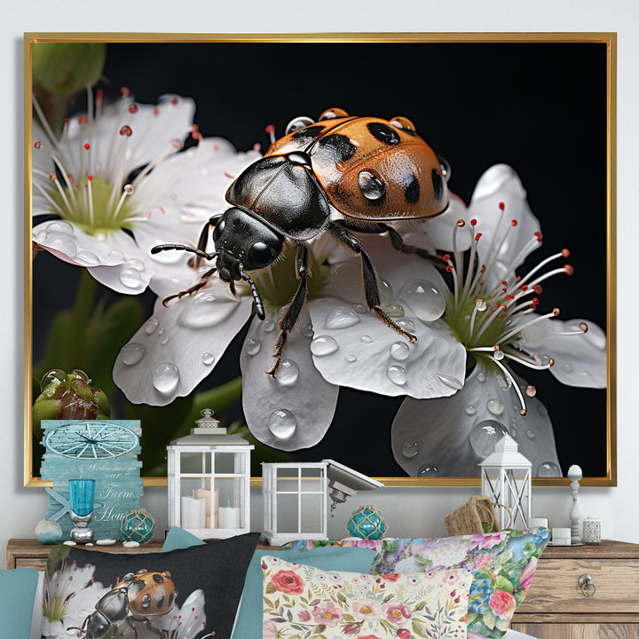 Nature S Mystery Blooming Ladybug - Ladybug Wall Art Prints