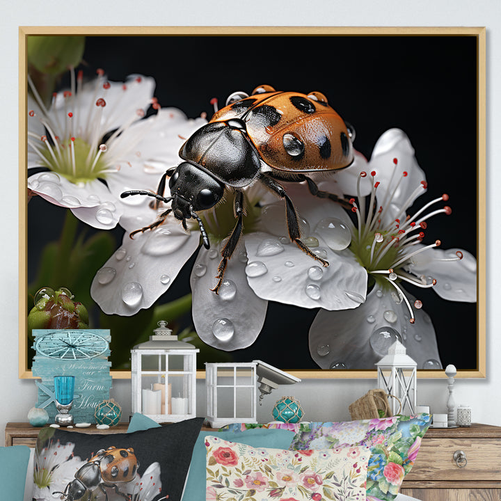 Nature S Mystery Blooming Ladybug - Ladybug Wall Art Prints