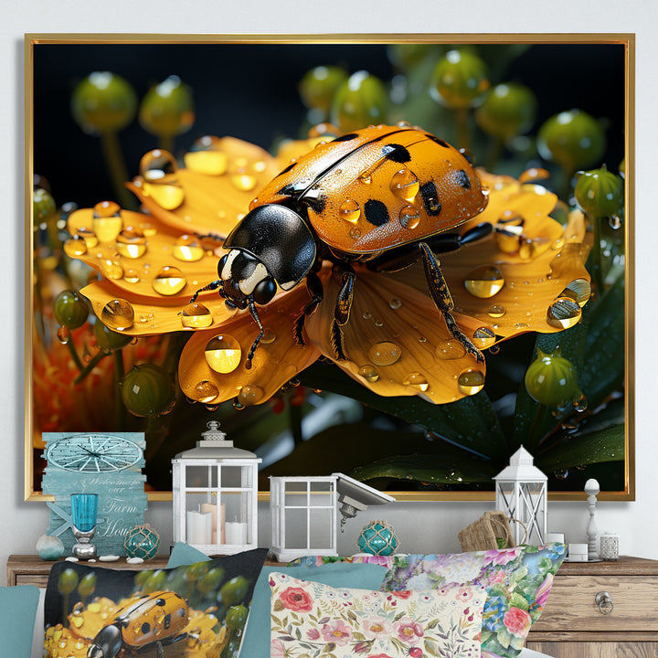 Sunshine Ladybug Travel Splendor - Ladybug Home Decor Art