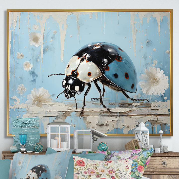 Garden Serenity Ladybug - Ladybug Canvas Wall Art