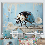 Garden Serenity Ladybug - Ladybug Canvas Wall Art