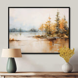 Minimalism Lake Tranquility - Landscapes Canvas Wall Art