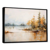 Minimalism Lake Tranquility - Landscapes Canvas Wall Art