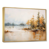 Minimalism Lake Tranquility - Landscapes Canvas Wall Art