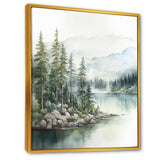 Minimalism Lake Tranquility III - Landscapes Canvas Wall Art