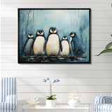 Minimalism Penguins Parade - Penguin Wall Decor