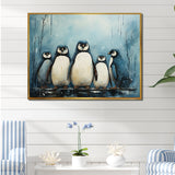 Minimalism Penguins Parade - Penguin Wall Decor