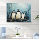 Minimalism Penguins Parade - Penguin Wall Decor