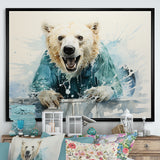 Polar Bears Snowy Portrait - Bear Wall Art Prints