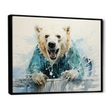 Polar Bears Snowy Portrait - Bear Wall Art Prints