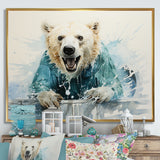 Polar Bears Snowy Portrait - Bear Wall Art Prints