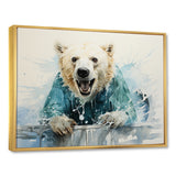 Polar Bears Snowy Portrait - Bear Wall Art Prints