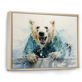 Polar Bears Snowy Portrait - Bear Wall Art Prints