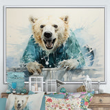 Polar Bears Snowy Portrait - Bear Wall Art Prints
