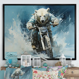 Polar Bears Snowy Ride - Bear Wall Art Prints