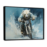 Polar Bears Snowy Ride - Bear Wall Art Prints