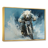 Polar Bears Snowy Ride - Bear Wall Art Prints