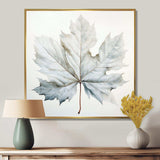 Silver Sycamore Leaf I - Floral Canvas Wall Art