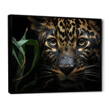 Candid Jungle Captivation Leopard - Leopard Framed Canvas Art
