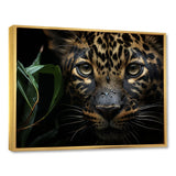Candid Jungle Captivation Leopard - Leopard Framed Canvas Art