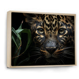 Candid Jungle Captivation Leopard - Leopard Framed Canvas Art